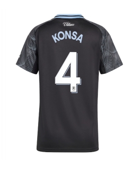 Billige Fotballdrakt Aston Villa Ezri Konsa #4 Replika Bortedrakt Dame 2025-26 Kortermet Billige Fotballdrakt Aston Villa Ezri Konsa #4 Replika Bortedrakt Dame 2025-26 Kortermet